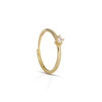 Anello Dilvdò Donna Solitaire in Argento Zircone ANSOLOB3
